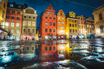 Gamla Stan at night, Stockholm, Sweden