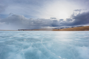 beach in winter