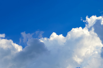 blue sky & white clouds / background  