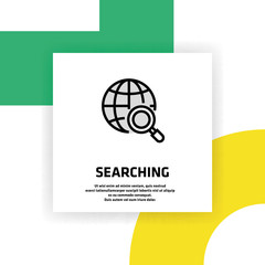 Searching Icon Concept