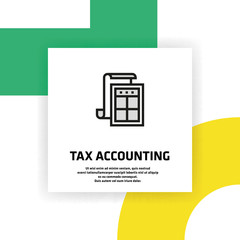 Tax Accounting Icon Concept
