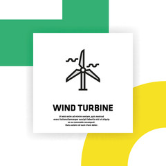 Wind Turbine Icon Concept