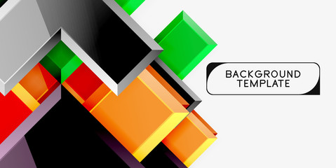 Fototapeta premium Abstract arrows composition background