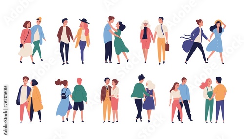 Fototapete Collection Of Couples On Romantic Date Set Of Teenage Boys And Girls Holding Hands Walking Together Isolated On White Background Bundle Of Men And Women In Love Flat Cartoon Vector Illustration Good Fototapete Collection Of Couples On Romantic Date Set Of Teenage Boys And Girls Holding Hands Walking Together Isolated On White Background Bundle Of Men And Women In Love Flat Cartoon Vector Illustration Good