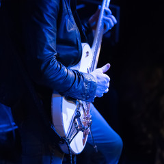 guitarist in concert