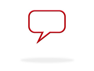 Naklejka premium Sprechblase als Symbol für Kommunikation