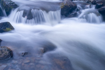 Blurred motion of water