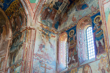Fototapeta na wymiar Kutaisi, Georgia - Jun 19 2018: Gelati Monastery in Kutaisi, Imereti, Georgia. It is part of the World Heritage Site.