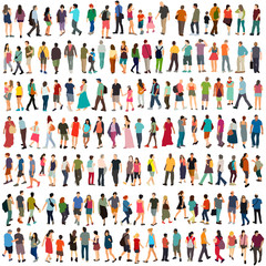 People large vector set