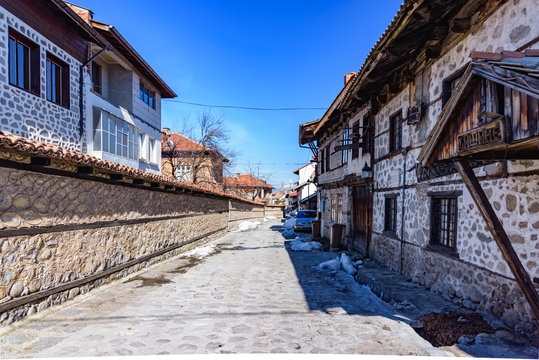 Bansko streets in Bulgaria