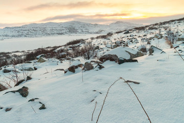 winter beyond the Arctic Circle