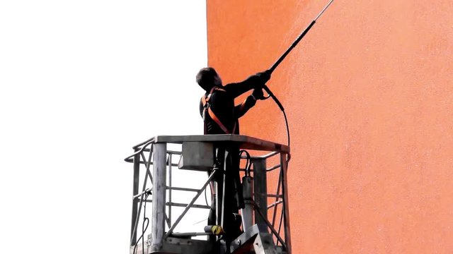 Spring Cleaning In the City  -  Cleaning and Washing Building