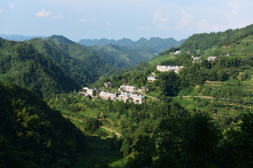 Fototapeta na wymiar Chinese New Rural Dwellings