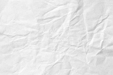 Fototapeta na wymiar white crumpled background paper texture