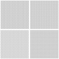 Seamless black abstract geometric patterns. Swatches included in EPS file.