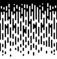 Vector Halftone Transition Abstract Wallpaper Pattern. Seamless Black And White Irregular Rounded Lines Background for modern flat web site design. - Vector