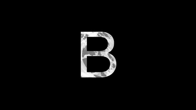 Letter Reveal Animation, from Letter A to M