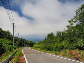 Fototapeta na wymiar Hokkaido's country road