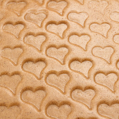 Cookies background for Valentines Day. 