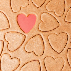 Cookies background for Valentines Day