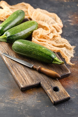 Three fresh vegetable