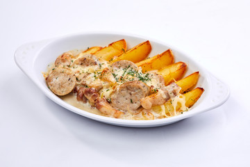 sausage with potatoes