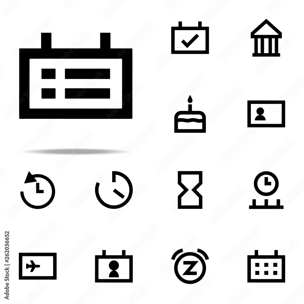 Poster appointment icon. web icons universal set for web and mobile