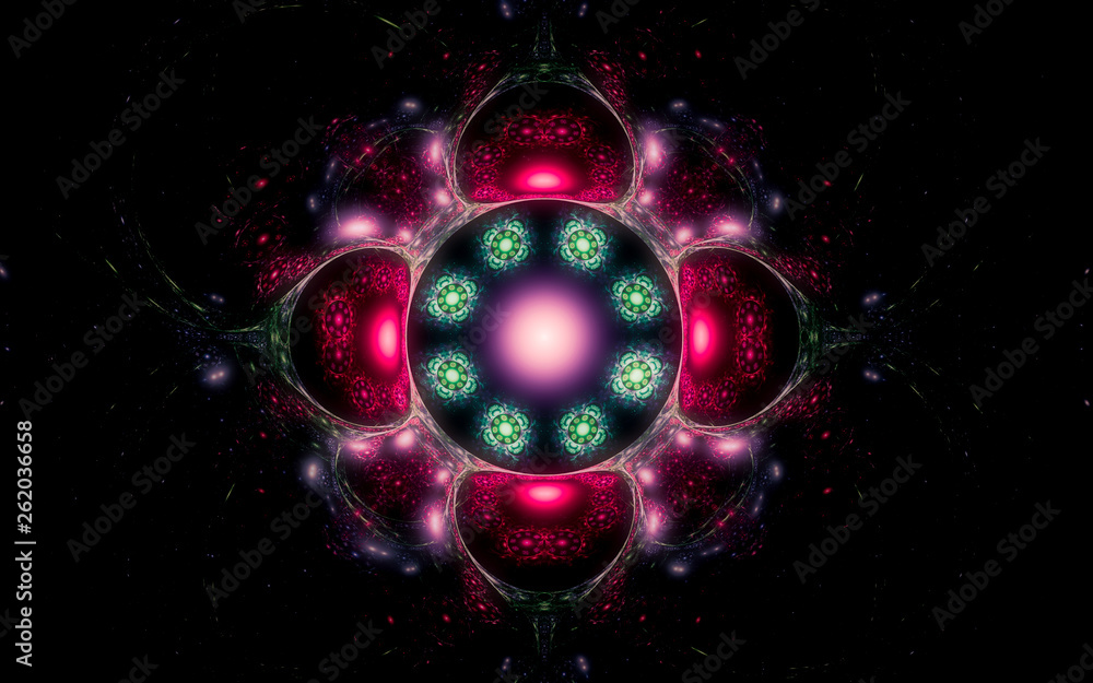 Fototapete digital generated image in the form of abstract geometric shapes of various shades and colors for use in web design and computer graphics