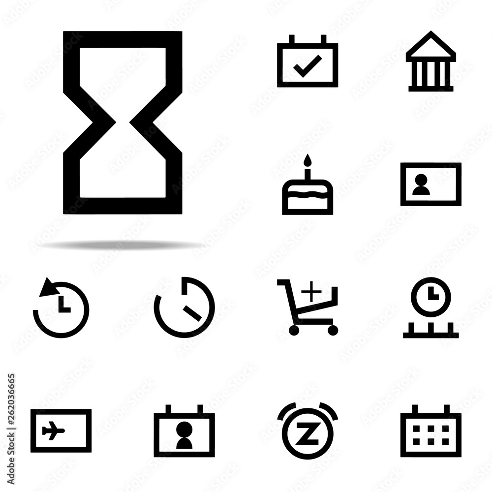 Poster empty, hourglass icon. web icons universal set for web and mobile