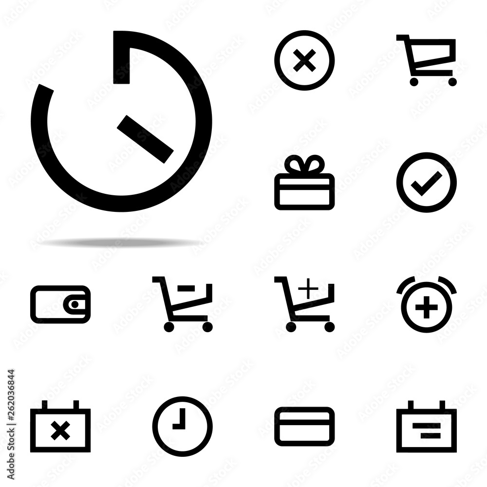 Poster timer clock icon. web icons universal set for web and mobile