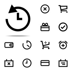 clock history icon. web icons universal set for web and mobile