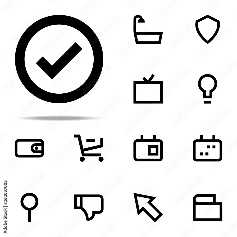 Poster check icon. web icons universal set for web and mobile