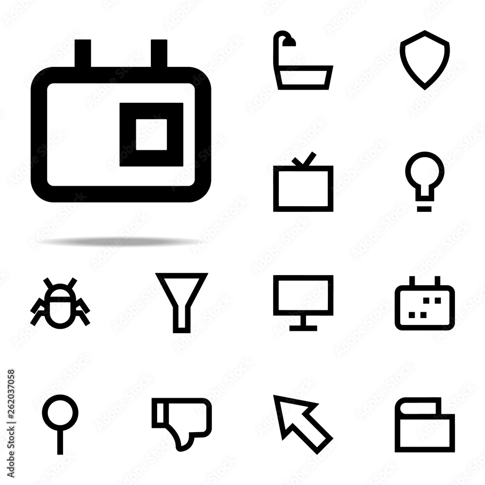 Aufkleber calendar icon. web icons universal set for web and mobile