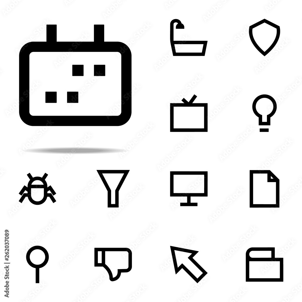 Aufkleber appointment calendar icon. web icons universal set for web and mobile