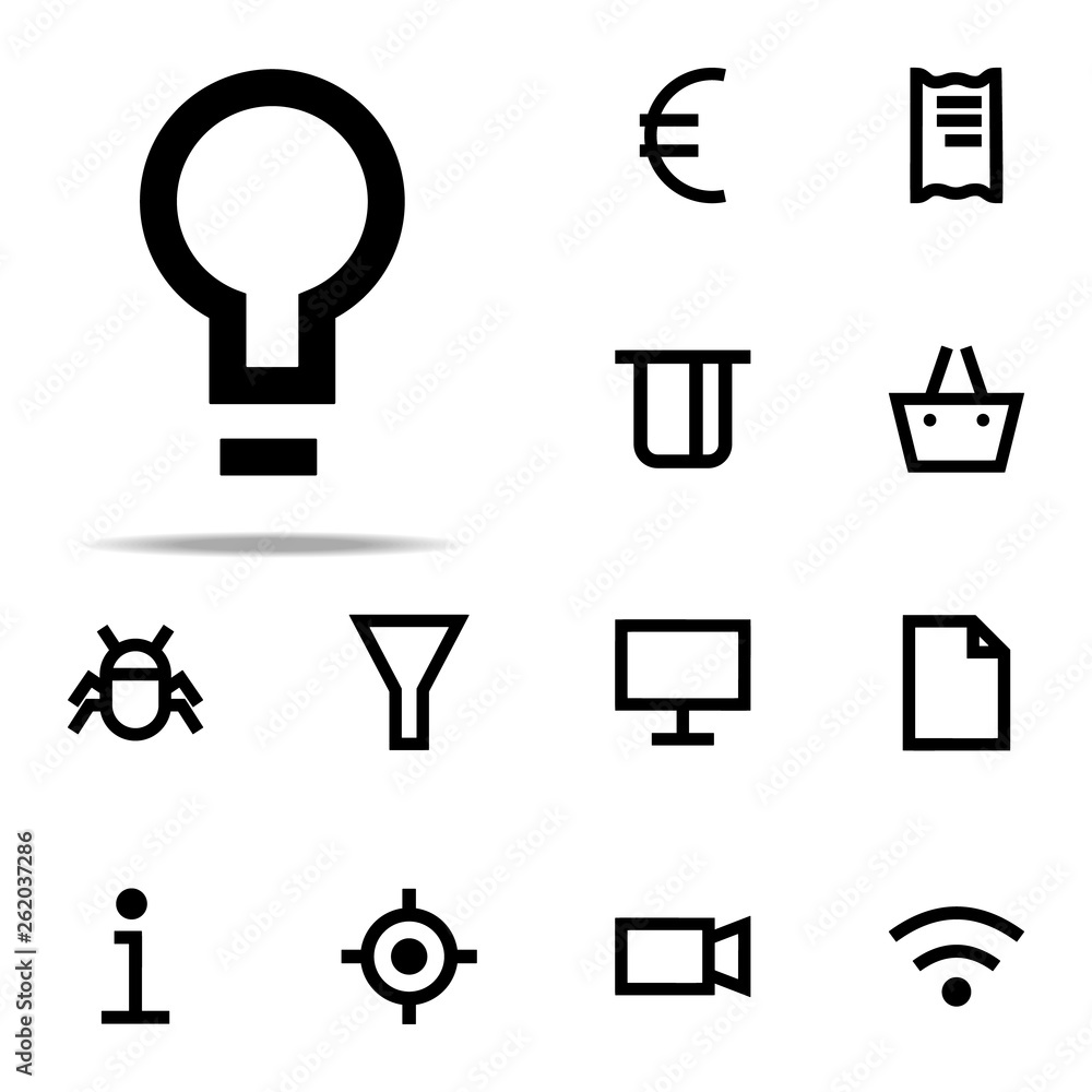 Poster lamp icon. web icons universal set for web and mobile