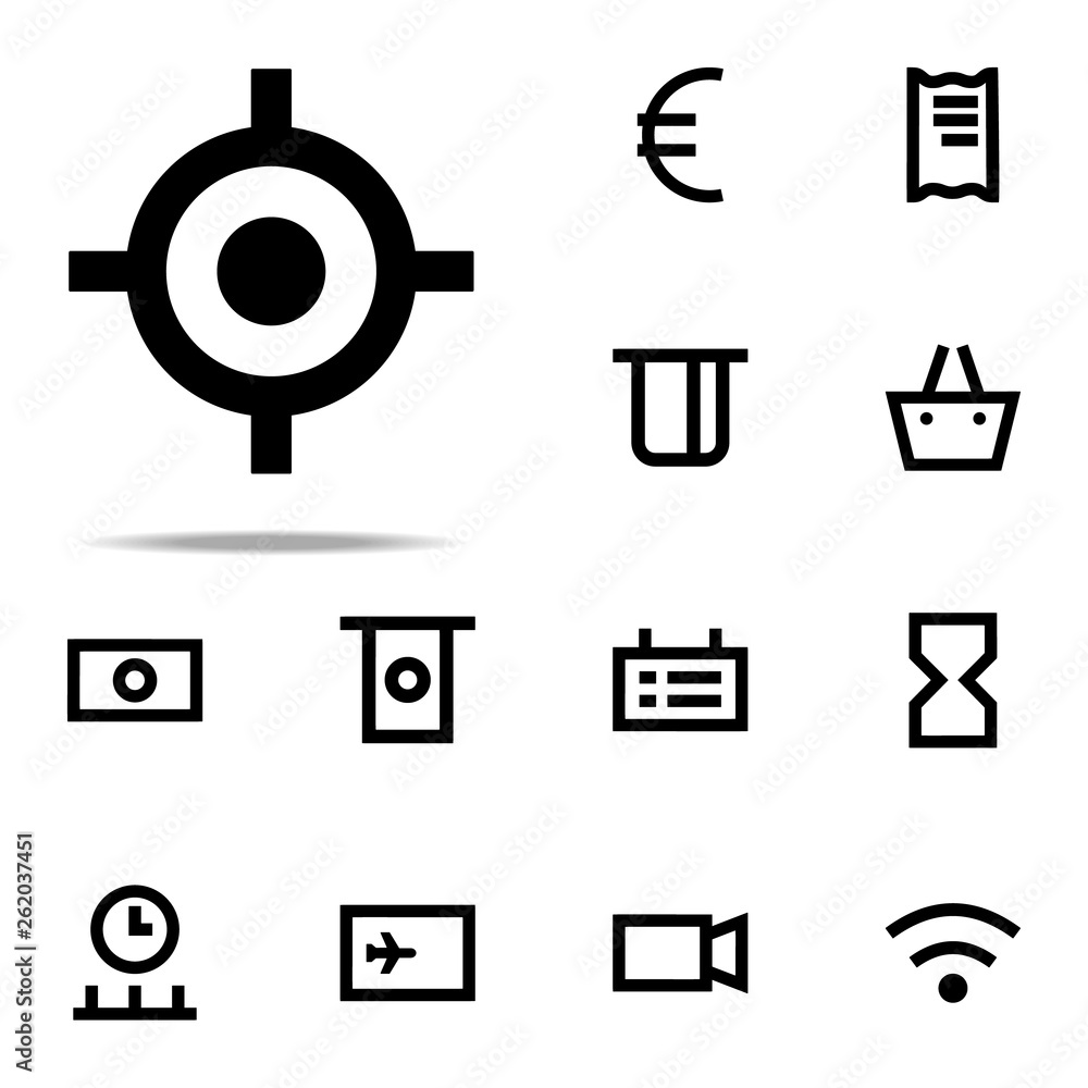Poster target icon. web icons universal set for web and mobile