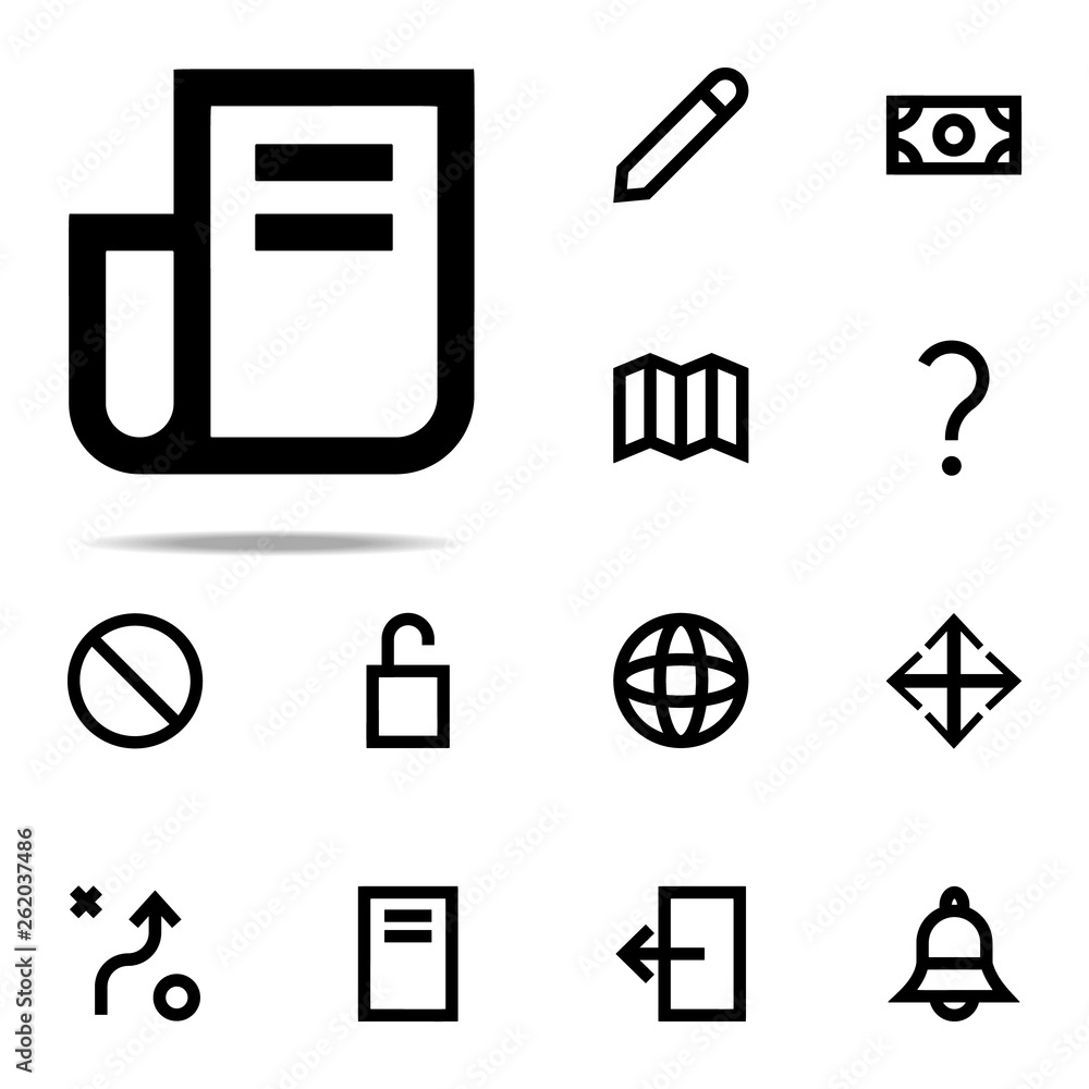 Poster newspaper icon. web icons universal set for web and mobile