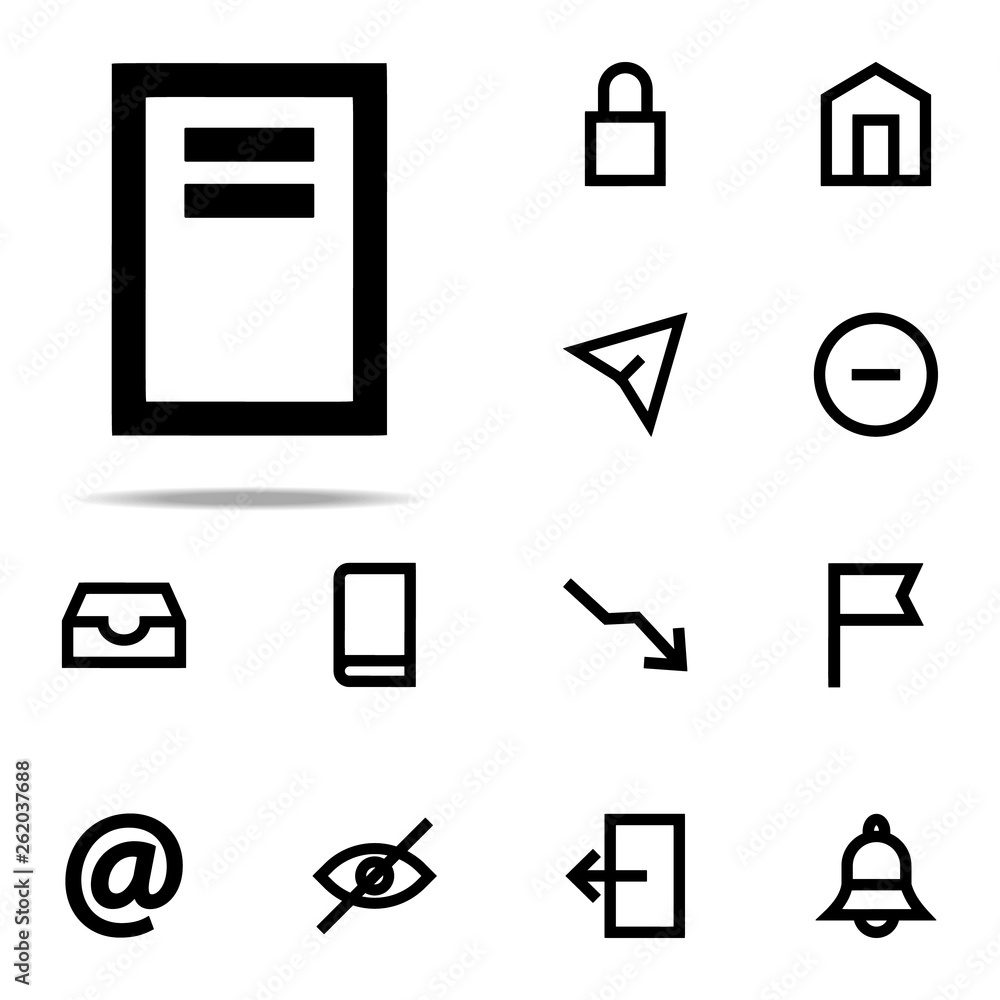 Aufkleber notebook icon. web icons universal set for web and mobile