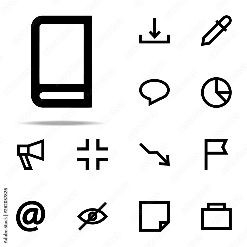 Poster book icon. web icons universal set for web and mobile