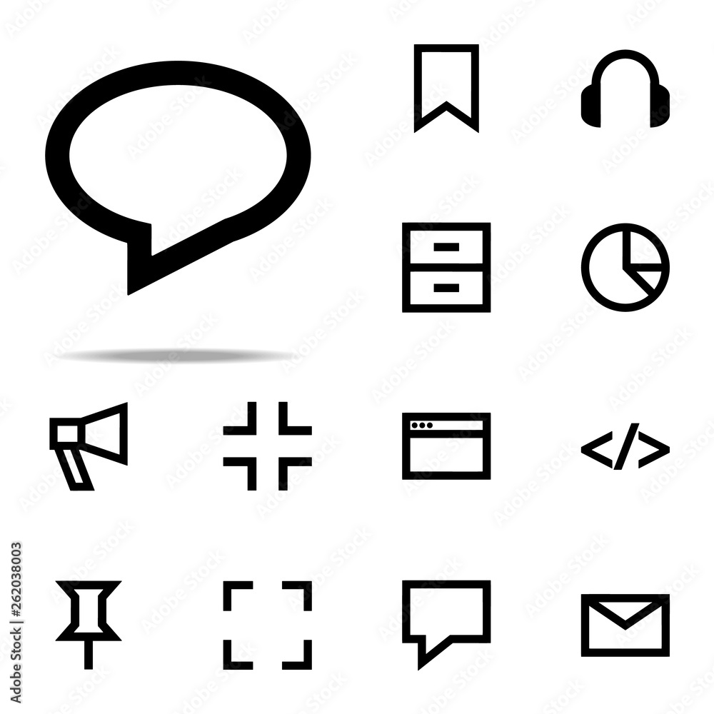Poster speech icon. web icons universal set for web and mobile