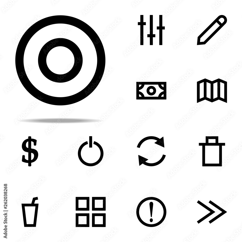 Poster target icon. web icons universal set for web and mobile