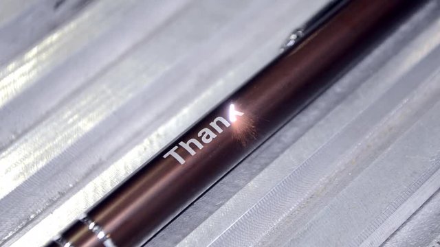 Laser engraving on metal