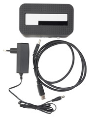 Docking station for Hdd hard drives on white