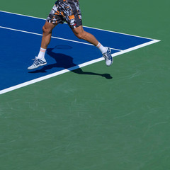 Tennis Match Lower Body Action