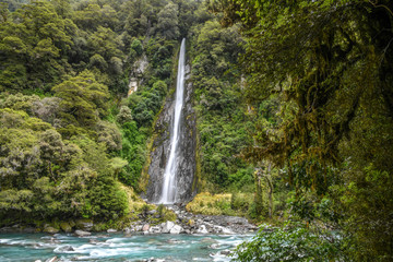 Thunder Creek Falls New Zealand