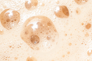 A large gullet of a foamy tonic of coffee with milk or cream, whipped with a spetsialny instrument,...