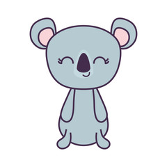 cute koala animal isolated icon