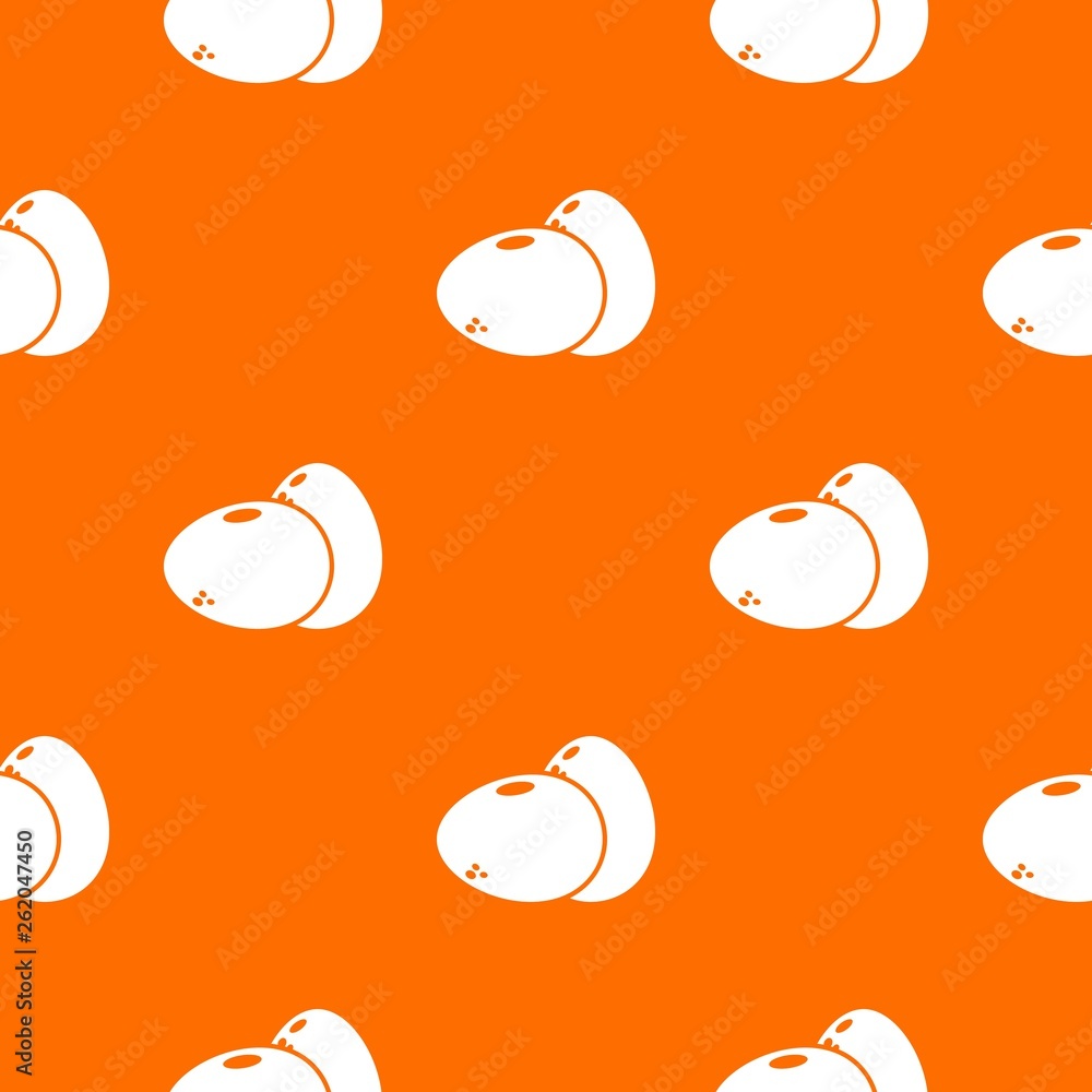 Poster eggs pattern vector orange for any web design best
