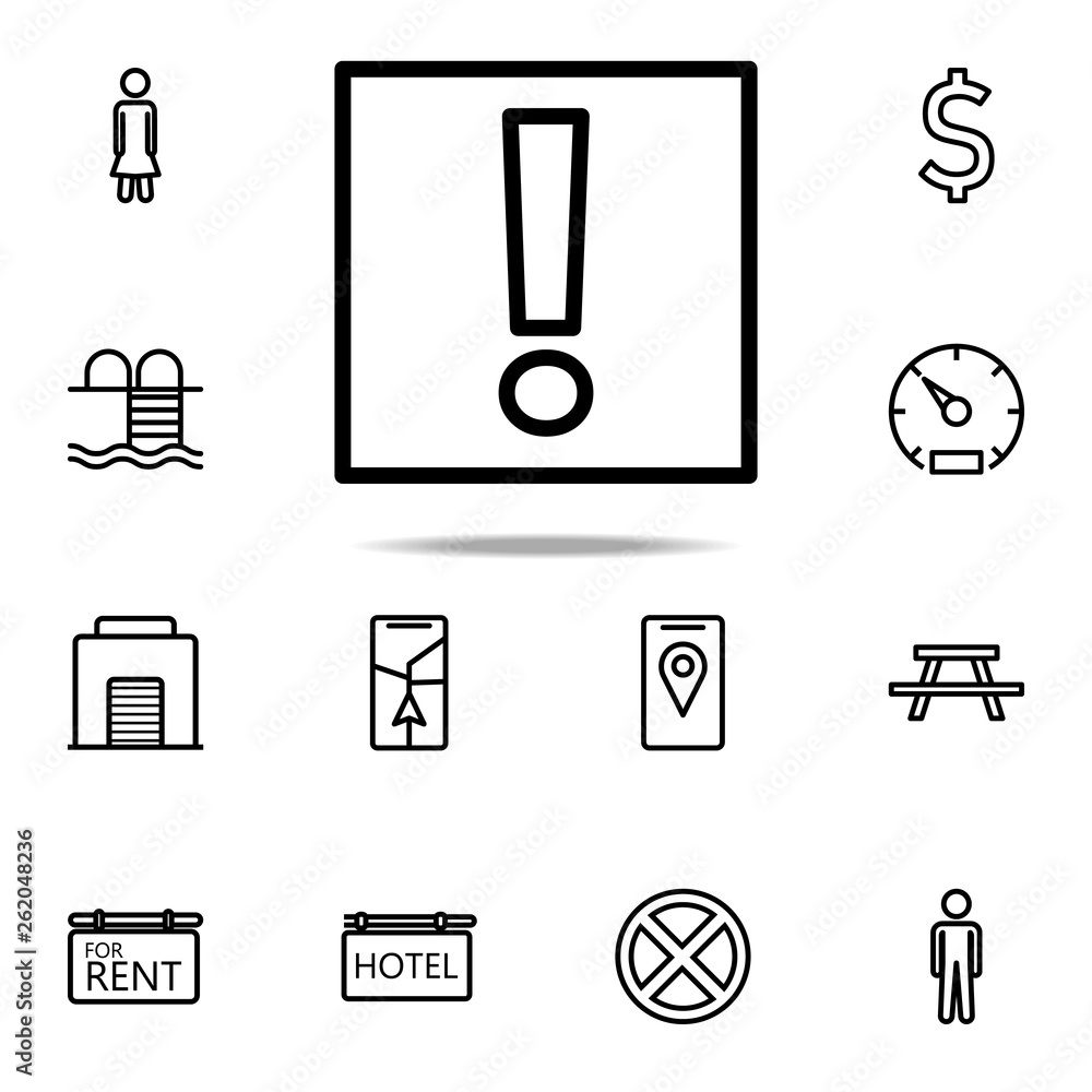 Poster token of attention icon. navigation icons universal set for web and mobile