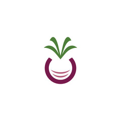 beet icon logo symbol vector element